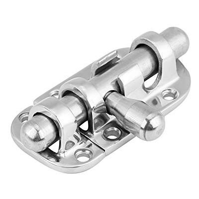 Tbest Trava de fechadura de porta de barco, trava de fechadura de aço inoxidável trava de janela marinha (60 mm) Tbest Trava de fechadura de porta de barco, trava de fechadura de aço inoxidável trava de janela marinha (60 mm)