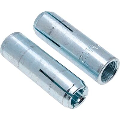 Keple M10 Âncoras de parede embutidas, âncora de expansão com rosca interna de aço moleteado, manga de parafuso de 10 mm x 40 mm, tampa, âncora de cunha para betão, pedra, parede de tijolo (10 peças) Keple M10 Âncoras de parede embutidas, âncora de expansão com rosca interna de aço moleteado, manga de parafuso de 10 mm x 40 mm, tampa, âncora de cunha para betão, pedra, parede de tijolo (10 peças)