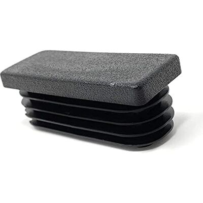 Design61 10 tampões de tubo quadrados, 40 x 20 mm, com lâminas para espessura de parede de 0,8 3 mm Design61 10 tampões de tubo quadrados, 40 x 20 mm, com lâminas para espessura de parede de 0,8 3 mm
