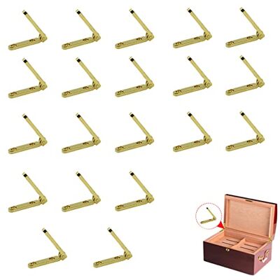 lemgyiamz Dobradiças pequenas portas de madeira conectores aço inoxidável dobradiça piano armário longo mini porta do barril latão escondido móveis bricolage caixa presente jóias em miniatura ouro 20 peças 30 * 30 mm lemgyiamz Dobradiças pequenas portas de madeira conectores aço inoxidável dobradiça piano armário longo mini porta do barril latão escondido móveis bricolage caixa presente jóias em miniatura ouro 20 peças 30 * 30 mm
