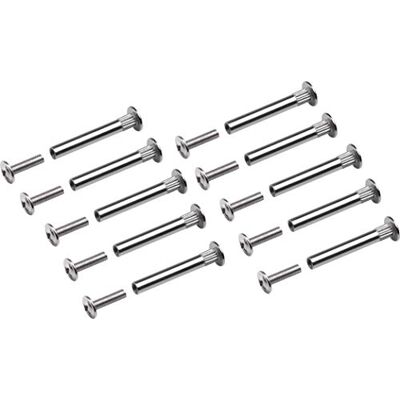 Metafranc Parafusos de conexão, rosca M4, galvanizados, conjunto de 10 unidades Ideal para fixar peças de mobiliário, móveis, conector de armários, parafusos para móveis. Metafranc Parafusos de conexão, rosca M4, galvanizados, conjunto de 10 unidades Ideal para fixar peças de mobiliário, móveis, conector de armários, parafusos para móveis.