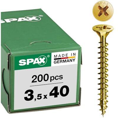 SPAX Abc 2102J3.5X40 Parafuso Aglomerado Bicr Vp3 Abc 3 5 x 40 SPAX Abc 2102J3.5X40 Parafuso Aglomerado Bicr Vp3 Abc 3 5 x 40