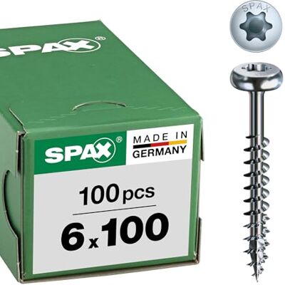 SPAX 0/1051/001/6,0/100/ /01 Parafuso para gesso (aço, 6 milimetros, 6 x 100 mm) SPAX 0/1051/001/6,0/100/ /01 Parafuso para gesso (aço, 6 milimetros, 6 x 100 mm)