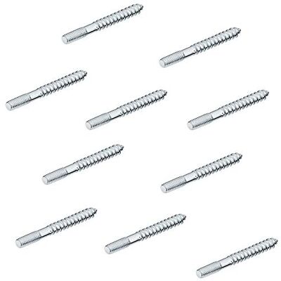 Gedotec Parafusos de suspensão M4 parafuso roscado para móveis maçaneta puxadores cabides e ferragens parafusos para móveis M4 x 40 mm aço galvanizado Gedotec Parafusos de suspensão M4 parafuso roscado para móveis maçaneta puxadores cabides e ferragens parafusos para móveis M4 x 40 mm aço galvanizado
