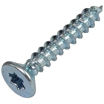 AERZETIX : 100 x parafusos para madeira com cabeça cónica 3,5/25 mm aço galvanizado pegada Torx C41582 AERZETIX : 100 x parafusos para madeira com cabeça cónica 3,5/25 mm aço galvanizado pegada Torx C41582