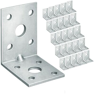 OMIdeas 25 x esquadra metálica de ângulo (50 x 50 x 35 x 2) conector angular conectores angulares com flange ângulos metálicos galvanizados OMIdeas 25 x esquadra metálica de ângulo (50 x 50 x 35 x 2) conector angular conectores angulares com flange ângulos metálicos galvanizados