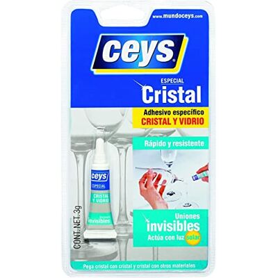 ceys Adesivo para cristais e vidros Cola para cristal com uniões invisíveis 30GR ceys Adesivo para cristais e vidros Cola para cristal com uniões invisíveis 30GR