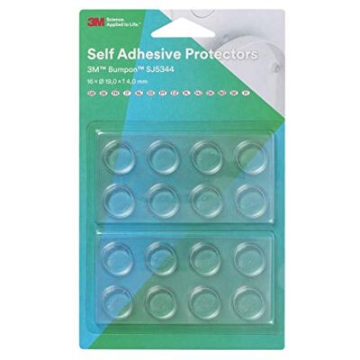 3M Deslizadores e amortecedores para móveis - Autoadesivos, 19mm, transparentes, redondos - Deslizadores e amortecedores para móveis 3M Deslizadores e amortecedores para móveis - Autoadesivos, 19mm, transparentes, redondos - Deslizadores e amortecedores para móveis