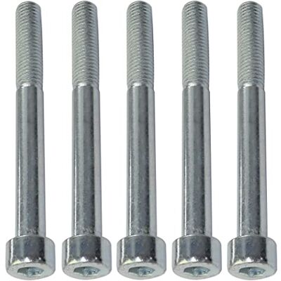 AERZETIX Conjunto de 5 peças, parafusos M8 x 80, com cabeça hexagonal interior, Ø 8 x 80 mm, DIN 912, classe 8,8, em aço galvanizado, prateado, bricolage, ferramentas de montagem/hardware AERZETIX Conjunto de 5 peças, parafusos M8 x 80, com cabeça hexagonal interior, Ø 8 x 80 mm, DIN 912, classe 8,8, em aço galvanizado, prateado, bricolage, ferramentas de montagem/hardware
