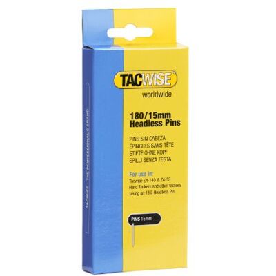 TACWISE Pregos sem cabeça do tipo 180/15 mm, prateados TACWISE Pregos sem cabeça do tipo 180/15 mm, prateados
