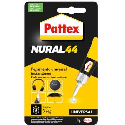 Pattex Nural 44 cola universal instantâneo (secagem 3 min) 3 g Pattex Nural 44 cola universal instantâneo (secagem 3 min) 3 g