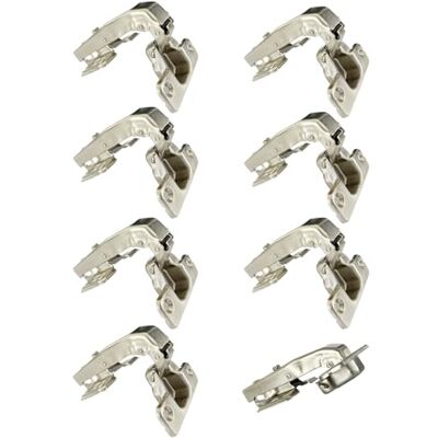 LIKERAINY Dobradiça de Cunha de 95 Graus 35mm com Amortecimento para Portas, Dobradiças de Fecho Automático para Portas de Embutir, Móvel, Armário, Conjunto de 8 LIKERAINY Dobradiça de Cunha de 95 Graus 35mm com Amortecimento para Portas, Dobradiças de Fecho Automático para Portas de Embutir, Móvel, Armário, Conjunto de 8