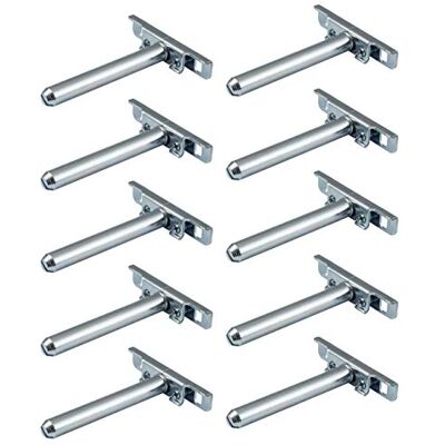 Gedotec 2 peças Profissional porta-malas invisível vigas de prateleira suporte de aço comprimento: 100 mm altura e ajuste de Neigungs suporte de prateleira com placa aparafusada suporte de prateleira oculto Gedotec 2 peças Profissional porta-malas invisível vigas de prateleira suporte de aço comprimento: 100 mm altura e ajuste de Neigungs suporte de prateleira com placa aparafusada suporte de prateleira oculto