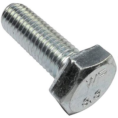 AERZETIX , Conjunto de 50 parafusos M10 x 30, cabeça hexagonal, Ø 10 x 30 mm, DIN 933, classe 8,8, aço galvanizado, bricolagem, ferramenta de montagem, ferragens, C47350 AERZETIX , Conjunto de 50 parafusos M10 x 30, cabeça hexagonal, Ø 10 x 30 mm, DIN 933, classe 8,8, aço galvanizado, bricolagem, ferramenta de montagem, ferragens, C47350