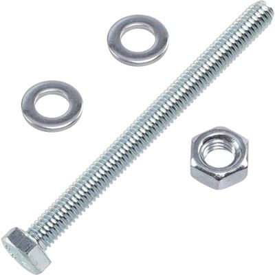 AERZETIX Conjunto de 25 parafusos M6 x 70 mm com cabeça hexagonal + 50 arruelas M6 x 12 mm + 25 porcas hexagonais M6 para bricolagem e fixação leve em aço AERZETIX Conjunto de 25 parafusos M6 x 70 mm com cabeça hexagonal + 50 arruelas M6 x 12 mm + 25 porcas hexagonais M6 para bricolagem e fixação leve em aço