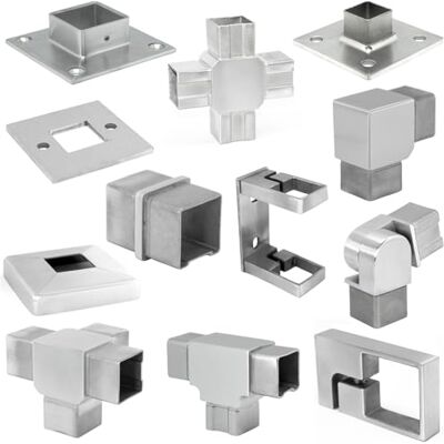 PRIOstahl Roseta de cobertura Roseta Roseta de tubo Roseta quadrada de tubo quadrado Remate de parede x 1 peça Ø 40 x 40 x 2 mm Cobertura para tubos quadrados Corrimão Decorativo Guarda-corpo PRIOstahl Roseta de cobertura Roseta Roseta de tubo Roseta quadrada de tubo quadrado Remate de parede x 1 peça Ø 40 x 40 x 2 mm Cobertura para tubos quadrados Corrimão Decorativo Guarda-corpo
