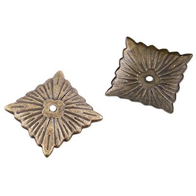 Walfront Pregos retro metal etiquetas móveis sofá porta de sapato decorativo Tack Stud pregos/Daisy/Square/Plum Nail para sofá decoração pack de 100 (21 × 21 mm) Walfront Pregos retro metal etiquetas móveis sofá porta de sapato decorativo Tack Stud pregos/Daisy/Square/Plum Nail para sofá decoração pack de 100 (21 × 21 mm)