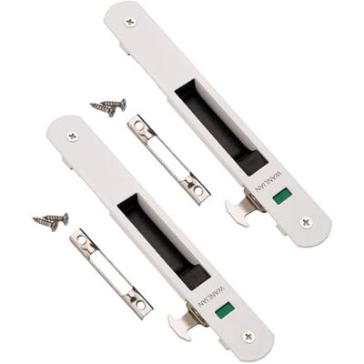 WANLIAN Porta de correr janela gancho fechadura fechadura porta de correr (branco 2) WANLIAN Porta de correr janela gancho fechadura fechadura porta de correr (branco 2)