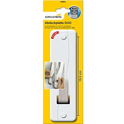 Schellenberg Softline Tampa para móveis (para espaços de 18,5 cm, 64 x 234 x 9 mm), cor branca Schellenberg Softline Tampa para móveis (para espaços de 18,5 cm, 64 x 234 x 9 mm), cor branca
