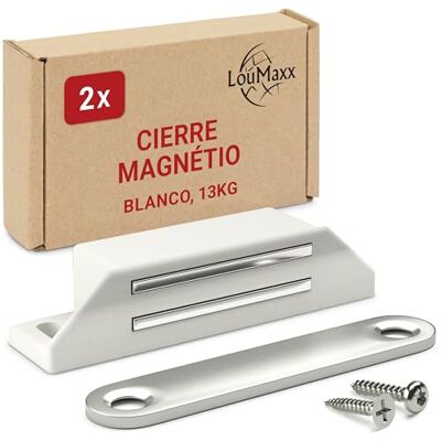 LouMaxx Ímanes de portas para armário , fechadura magnética porta extra forte, força de fixação de 4 kg, conjunto de 10 unidades em branco, fecho íman, adequado para portas, móveis e gavetas. LouMaxx Ímanes de portas para armário , fechadura magnética porta extra forte, força de fixação de 4 kg, conjunto de 10 unidades em branco, fecho íman, adequado para portas, móveis e gavetas.