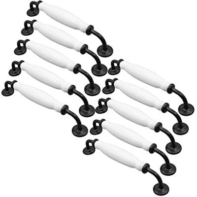 EBETA 10 x Puxadores de móveis puxadores de porta puxadores de arco botões de móveis botão de móveis de cerâmica puxadores de armários (160 mm de diâmetro do furo) EBETA 10 x Puxadores de móveis puxadores de porta puxadores de arco botões de móveis botão de móveis de cerâmica puxadores de armários (160 mm de diâmetro do furo)