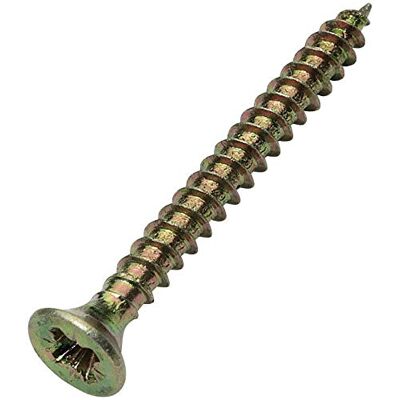 AERZETIX Conjunto de 100 Parafuso para madeira Ø 2,5 x 25 mm, aço latão metal cabeça fresada, impressão Cruciforme Pozidriv cor latão C45136 AERZETIX Conjunto de 100 Parafuso para madeira Ø 2,5 x 25 mm, aço latão metal cabeça fresada, impressão Cruciforme Pozidriv cor latão C45136