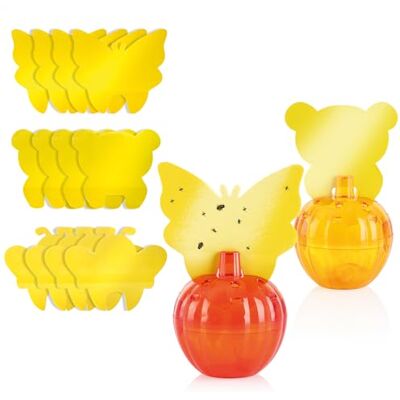 com-four ® Conjunto de 14 armadilhas amarelas com suporte, interior exterior, contra pulgões, moscas pretas e de fruta, lâminas adesivas (14 tlg. Conjunto Gelbsticker + Behälter) pegatinas para plantas de interior trampas no tóxicas con recipiente com-four ® Conjunto de 14 armadilhas amarelas com suporte, interior exterior, contra pulgões, moscas pretas e de fruta, lâminas adesivas (14 tlg. Conjunto Gelbsticker + Behälter) pegatinas para plantas de interior trampas no tóxicas con recipiente