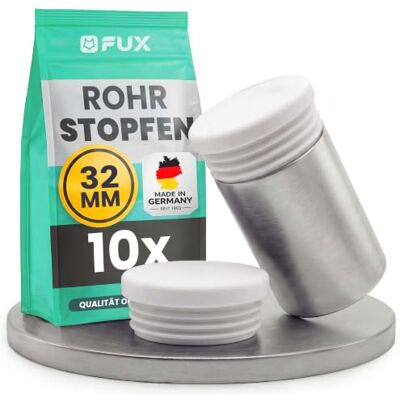 FUX 10 peças de tampas de plástico redondas para tubos branco cinzento Protege o chão de arranhões, deslizamento silencioso, ajuste firme nas pernas, preto FUX 10 peças de tampas de plástico redondas para tubos branco cinzento Protege o chão de arranhões, deslizamento silencioso, ajuste firme nas pernas, preto