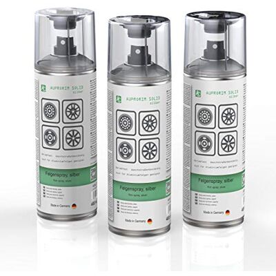AUPROTEC AUPRORIM SOLID Lot de 3 sprays de tinta para jantes Argenté 3 x 400 ml AUPROTEC AUPRORIM SOLID Lot de 3 sprays de tinta para jantes Argenté 3 x 400 ml