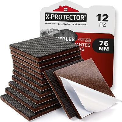 X-Protector Protetor de pernas para cadeiras de borracha 12 unidades 75 Protetores de chão para móveis antiderrapante para móveis! X-Protector Protetor de pernas para cadeiras de borracha 12 unidades 75 Protetores de chão para móveis antiderrapante para móveis!