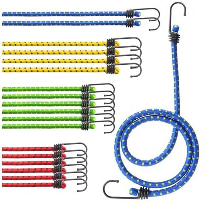com-four ® 10 x borrachas elásticas com ganchos, conjunto de tensores extra fortes para bagagem, carro, bicicleta, campismo, 4 tamanhos, ganchos metálicos, resistência até 30 kg com-four ® 10 x borrachas elásticas com ganchos, conjunto de tensores extra fortes para bagagem, carro, bicicleta, campismo, 4 tamanhos, ganchos metálicos, resistência até 30 kg