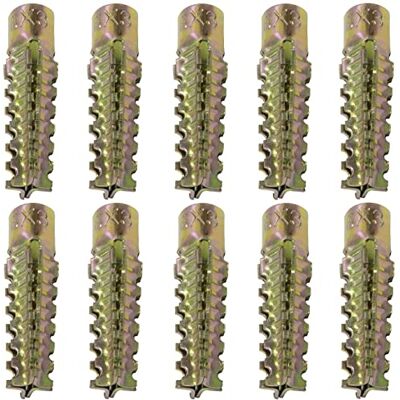 AERZETIX -10 x Âncoras de expansão em metal, fagor 6 x 32 mm, Tacos para fixação em betão, betão celular, azulejos, placas de gesso AERZETIX -10 x Âncoras de expansão em metal, fagor 6 x 32 mm, Tacos para fixação em betão, betão celular, azulejos, placas de gesso