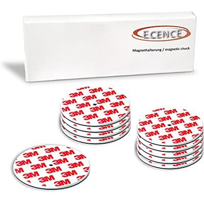 ECENCE 10 x fixação para detector de fumo suporte magnético suporte magnético íman Fijación magnética para detectores de humo con adhesivo y orificio adicional para montaje opcional con taladro ECENCE 10 x fixação para detector de fumo suporte magnético suporte magnético íman Fijación magnética para detectores de humo con adhesivo y orificio adicional para montaje opcional con taladro
