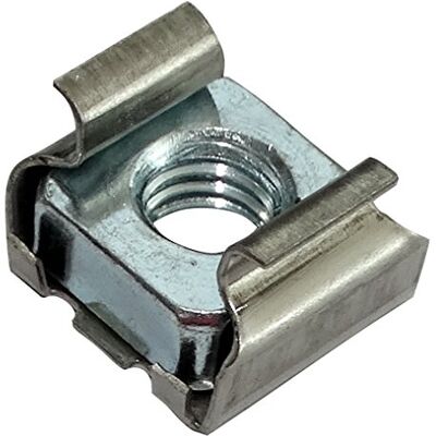AERZETIX : 5 x porcas de gaiola M6 L13,2 mm H9,5 mm para chapa metálica 1,7 2,7 mm aço galvanizado C19186 AERZETIX : 5 x porcas de gaiola M6 L13,2 mm H9,5 mm para chapa metálica 1,7 2,7 mm aço galvanizado C19186