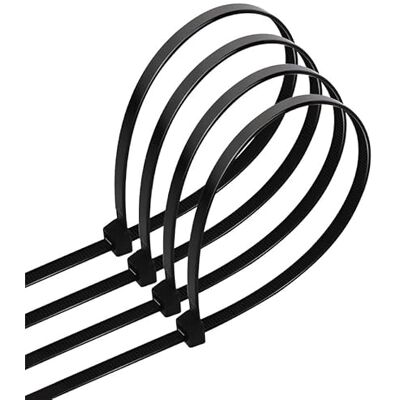 Blendend abraçadeiras de poliamida 3,6 x 150 mm, embalagem de 40 unidades, cor preta ideais para fixação e organização de cabos e objetos. Blendend abraçadeiras de poliamida 3,6 x 150 mm, embalagem de 40 unidades, cor preta ideais para fixação e organização de cabos e objetos.