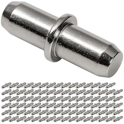 Your Day Mate Suporte de prateleira D5, 96 peças, suportes de prateleira para furos de perfuração de Ø 5 mm, para todos os tipos de prateleiras, de metal, sem ferrugem, suporte para móveis de prateleira, de Your Day Mate Suporte de prateleira D5, 96 peças, suportes de prateleira para furos de perfuração de Ø 5 mm, para todos os tipos de prateleiras, de metal, sem ferrugem, suporte para móveis de prateleira, de