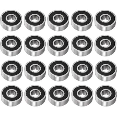 TUZUK Lot de 20 rolamentos de esferas com vedação dupla de borracha, 6001-2RS de 12 x 28 x 8 mm, desempenho pré-lubrificado e estável, rolamentos de esferas profundos para motor elétrico TUZUK Lot de 20 rolamentos de esferas com vedação dupla de borracha, 6001-2RS de 12 x 28 x 8 mm, desempenho pré-lubrificado e estável, rolamentos de esferas profundos para motor elétrico