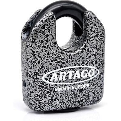 Artago Cadeado máxima segurança ø15 mm, BUNKER SGZRD TION, homologado Sold Secure Gold, Monoblok, fechadura com chave de alta segurança, combinado com porta exterior, corrente grande, recipiente Artago Cadeado máxima segurança ø15 mm, BUNKER SGZRD TION, homologado Sold Secure Gold, Monoblok, fechadura com chave de alta segurança, combinado com porta exterior, corrente grande, recipiente