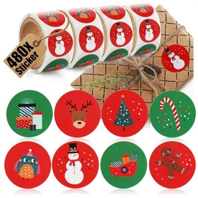 com-four ® 480x autocolantes de Natal em caixa autocolantes como decoração para presentes etiquetas de Natal autoadesivas para embelezar autocolantes para artesanato (480 peças autocolantes etiquetas navideñas autoadhesivas para embellecer pegatinas par com-four ® 480x autocolantes de Natal em caixa autocolantes como decoração para presentes etiquetas de Natal autoadesivas para embelezar autocolantes para artesanato (480 peças autocolantes etiquetas navideñas autoadhesivas para embellecer pegatinas par
