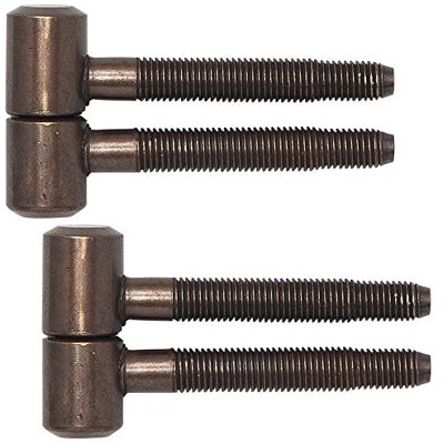 Gedotec Dobradiças para portas de interior dobradiças de renovação dobradiças de encaixe de 2 peças para portas de madeira galceadas, tamanho ø 16 mm metal patinado envelhecido Gedotec Dobradiças para portas de interior dobradiças de renovação dobradiças de encaixe de 2 peças para portas de madeira galceadas, tamanho ø 16 mm metal patinado envelhecido