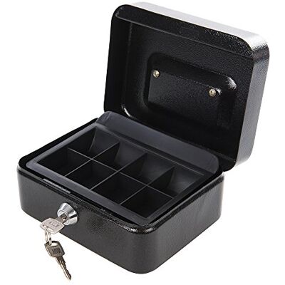 Silverline Tools caixa de segurança de aço com chave, preto Silverline Tools caixa de segurança de aço com chave, preto