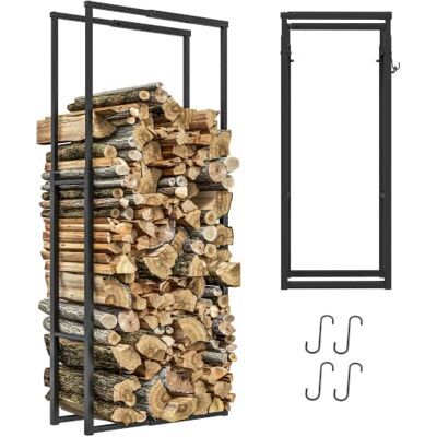 Outsunny Suporte para lã extensível metálico 40-65 x 25 x 100-150 cm, preto Prateleira de senha, cavalheiro, com 4 ganchos, para interior e exterior, carga 100 kg Outsunny Suporte para lã extensível metálico 40-65 x 25 x 100-150 cm, preto Prateleira de senha, cavalheiro, com 4 ganchos, para interior e exterior, carga 100 kg