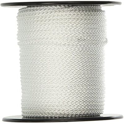 Chapuis Minibobina de corda trançada de polipropileno, 100 kg, diâmetro de 2,8 mm x 40 m, branca Chapuis Minibobina de corda trançada de polipropileno, 100 kg, diâmetro de 2,8 mm x 40 m, branca