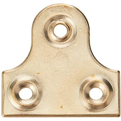 Merriway Placa de vidro redonda de 32 mm, latão prateado (embalagem de 4) Merriway Placa de vidro redonda de 32 mm, latão prateado (embalagem de 4)