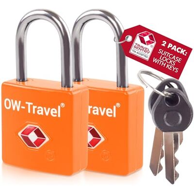 OW-Travel Cadeado com chave TSA. Fechaduras para malas. Cadeado para armário. Cadeados para mochilas e malas. Cadeado cacifo ginásio. TSA cadeado segurança bagagem com chaves preto 1, 62b) cadeados OW-Travel Cadeado com chave TSA. Fechaduras para malas. Cadeado para armário. Cadeados para mochilas e malas. Cadeado cacifo ginásio. TSA cadeado segurança bagagem com chaves preto 1, 62b) cadeados