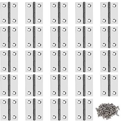 MengH-SHOP Dobradiças de aço inoxidável dobradiça de porta para móvel dobradiça conectores com parafusos para casa, móveis, hardware, berçário, porta, gaveta, 36 x 29 mm, 24 peças MengH-SHOP Dobradiças de aço inoxidável dobradiça de porta para móvel dobradiça conectores com parafusos para casa, móveis, hardware, berçário, porta, gaveta, 36 x 29 mm, 24 peças