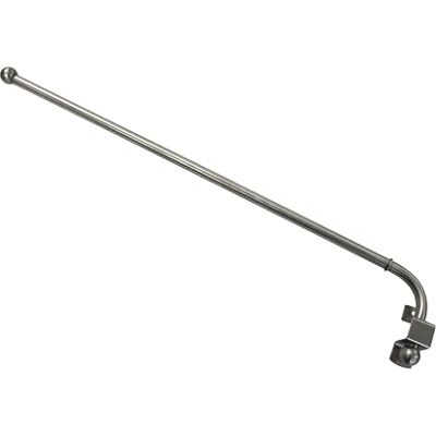 Gardinia Vareta giratória de metal para cortinas, Incl. material de montagem, extensível, distância à parede 1,5 cm, comprimento 55-85 cm, aspeto de aço inoxidável Gardinia Vareta giratória de metal para cortinas, Incl. material de montagem, extensível, distância à parede 1,5 cm, comprimento 55-85 cm, aspeto de aço inoxidável