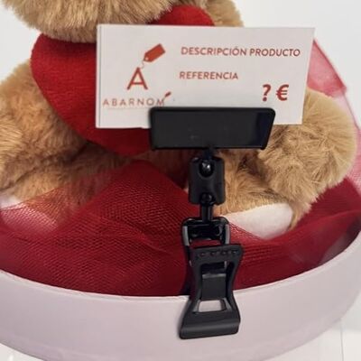 ABARNOM 10 Pinças pequenas Porta Preços Giratórias Pretas Portapreços para Loja Etiquetas, Suporte para Etiquetas, Porta Preços Loja, Cartazes para Preços, Porta Preços Negócios (Altura 70mm) ABARNOM 10 Pinças pequenas Porta Preços Giratórias Pretas Portapreços para Loja Etiquetas, Suporte para Etiquetas, Porta Preços Loja, Cartazes para Preços, Porta Preços Negócios (Altura 70mm)