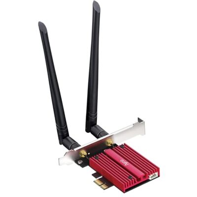 Cudy Wi-Fi 6E Bluetooth 5.3, AX5400, com OFDMA WE3000, WE3000S Dongle PCI-Express com WiFi 6E e Bluetooth 5.3, 2402, 574 Mbps, 6 GHz, dissipador de calor, Intel AX210, A2DP/HFP/HSP Cudy Wi-Fi 6E Bluetooth 5.3, AX5400, com OFDMA WE3000, WE3000S Dongle PCI-Express com WiFi 6E e Bluetooth 5.3, 2402, 574 Mbps, 6 GHz, dissipador de calor, Intel AX210, A2DP/HFP/HSP