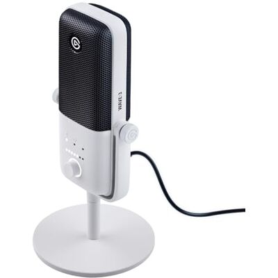 Elgato Wave: 3 White, microfone condensador USB Elgato Wave: 3 White, microfone condensador USB